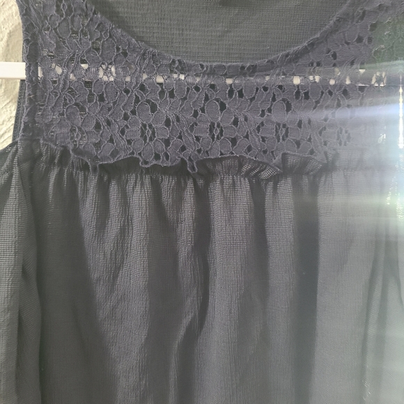 Lauren Conrad Lace Front Cold Shoulder Top - Picture 3 of 6